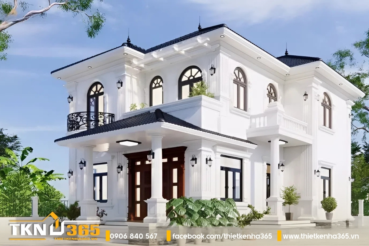 Biệt thự 2 tầng mái nhật