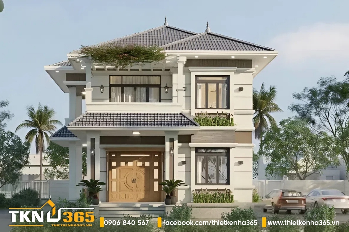 Đơn vị thiết kế nhà 2 tầng mái nhật