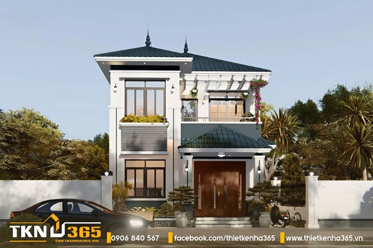 Biệt thự 2 tầng mái nhật