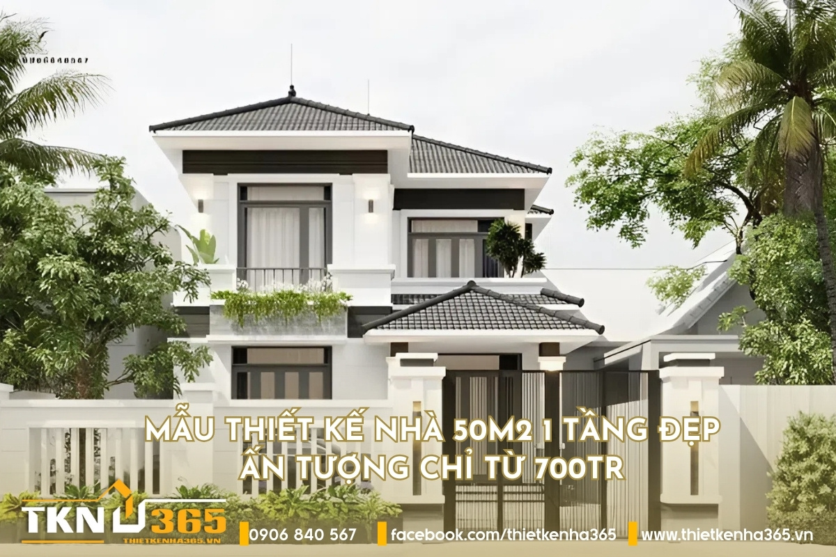 Biệt thự 2 tầng mái nhật