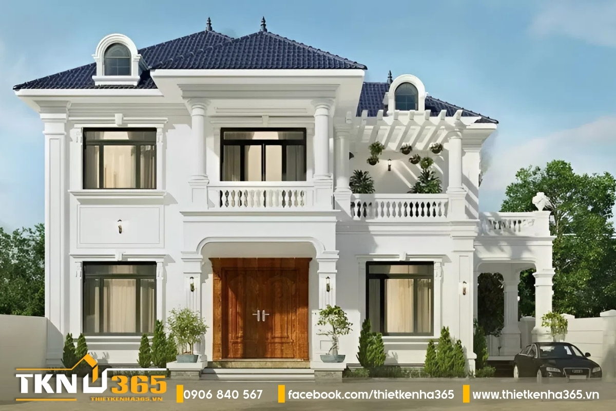 Biệt thự 2 tầng mái nhật