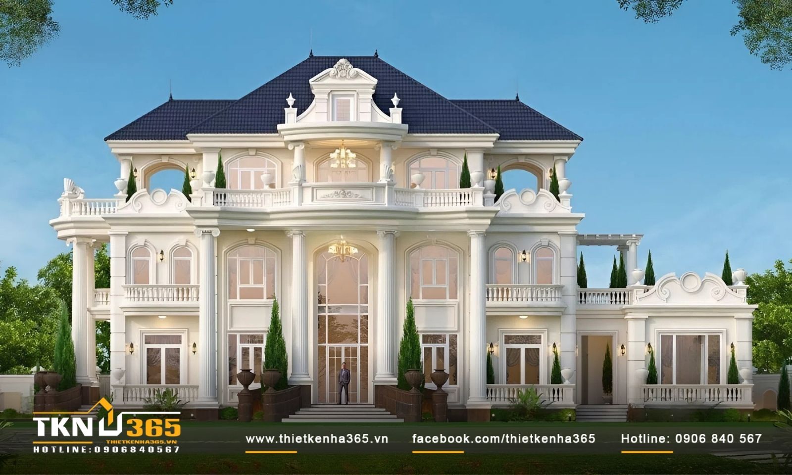 Biệt thự cổ điển sân vườn là một tác phẩm kiến trúc tinh tế và sang trọng