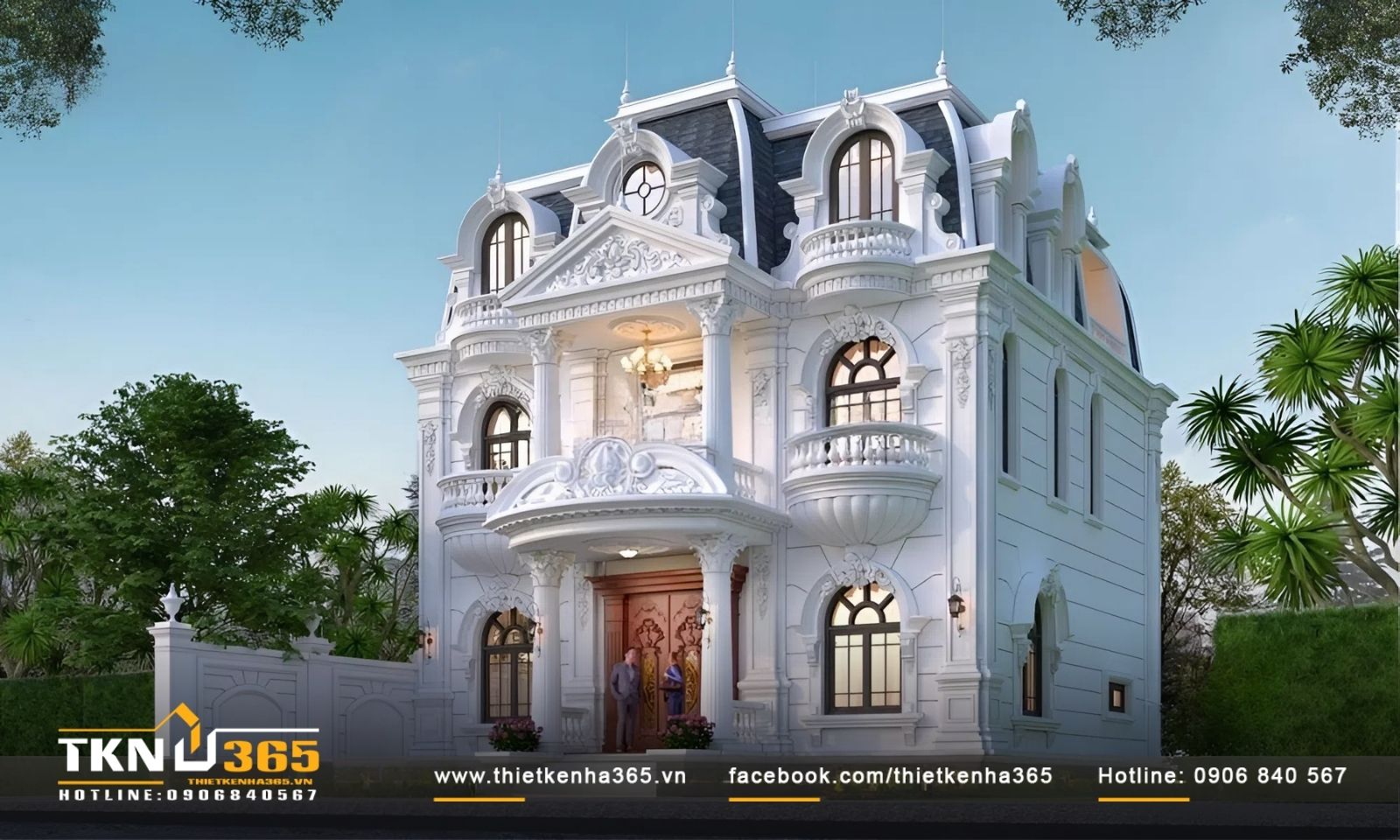 Mẫu nhà biệt thự cổ điển mang lại lối sống hoàn hảo cho gia đình đông thành viên