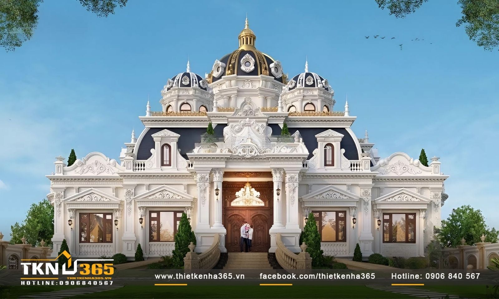 Biệt thự lâu đài kiểu Pháp là một tượng đài về sự tráng lệ và quyền lực