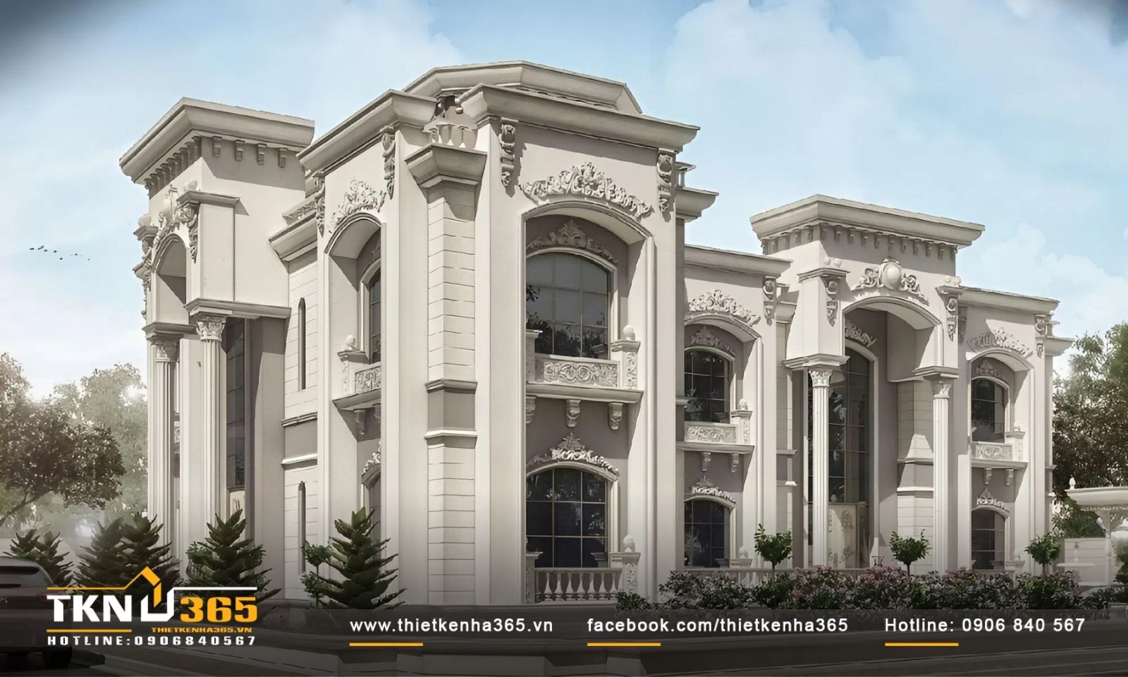 Biệt thự kiến trúc cổ điển Châu Âu