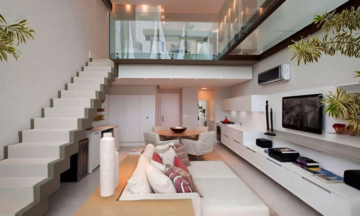 Mẫu nhà 2 tầng có gác lửng đẹp và hiện đại 