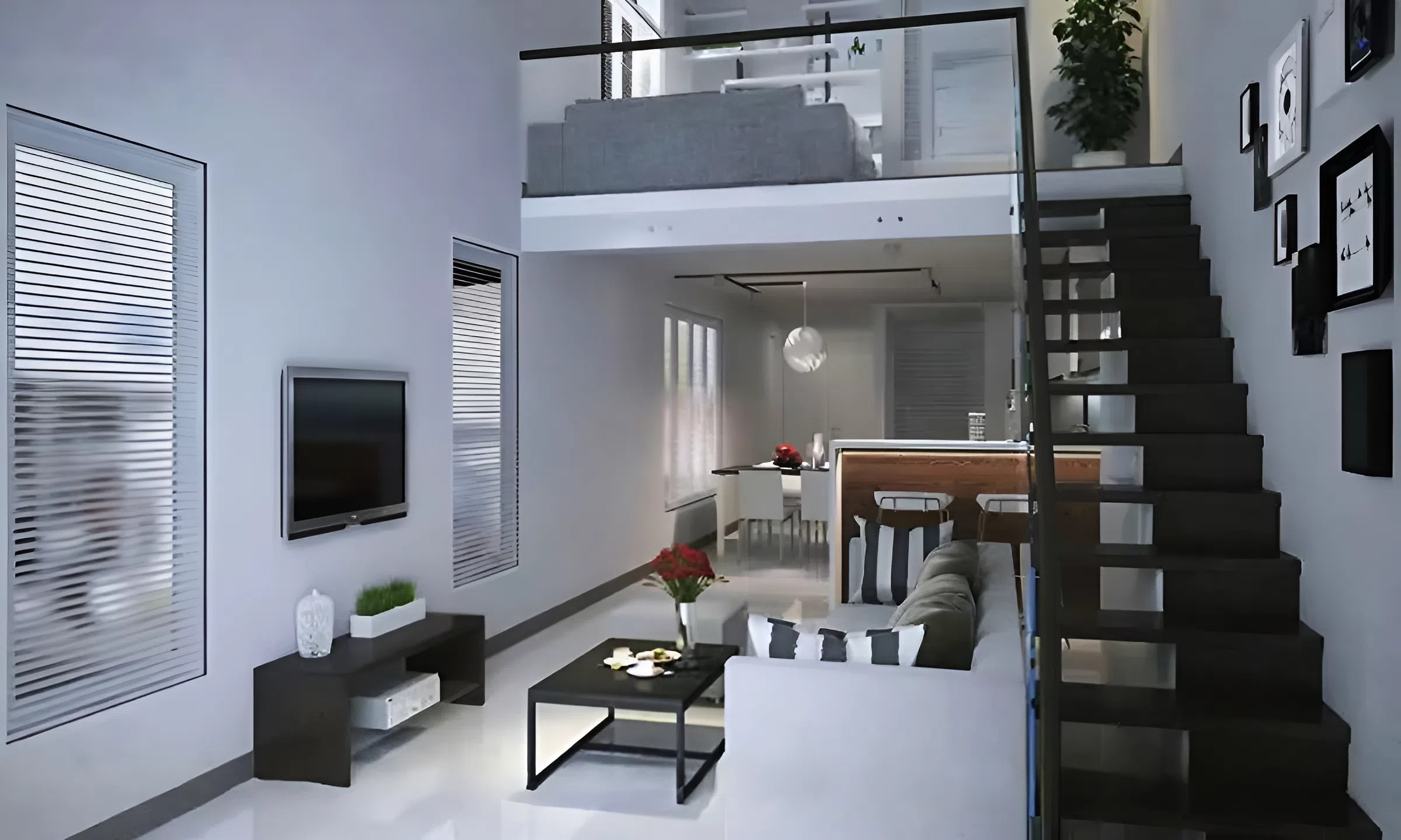 79+ Mẫu thiết kế nhà 2 tầng có gác lửng đẹp, hiện đại nhất 2026 5 Mẫu nhà 2 tầng có gác lửng đầy đủ tiện nghi (ảnh: sưu tầm)