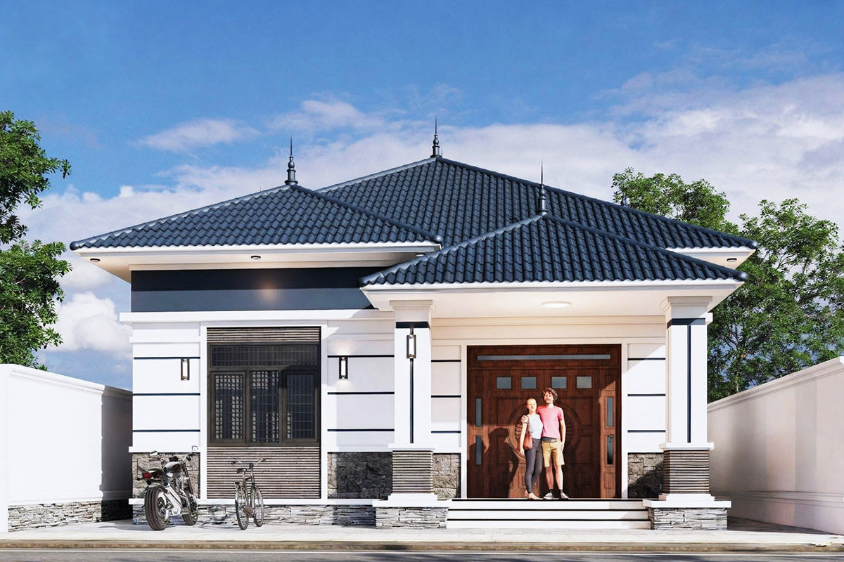 Mẫu nhà cấp 4 ngang 8m đẹp kiểu mái nhật ( ảnh sưu tầm) Mẫu nhà cấp 4 ngang 8m đẹp kiểu mái nhật ( ảnh sưu tầm)