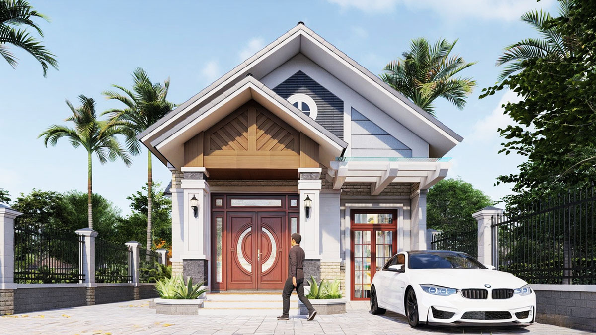 Mẫu nhà cấp 4 ngang 8m đẹp, phá cách ( ảnh sưu tầm) Mẫu nhà cấp 4 ngang 8m đẹp, phá cách ( ảnh sưu tầm)