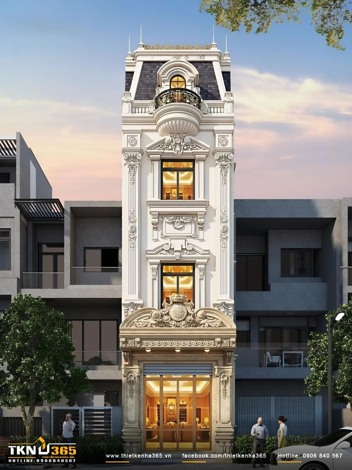 Nh&agrave; phố Cổ Điển sang trọng, qu&yacute; ph&aacute;i