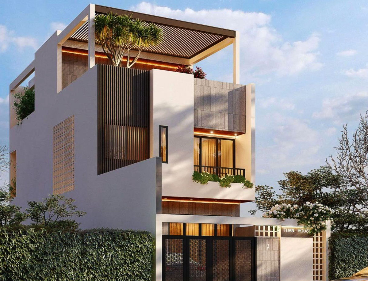 Nhà 4x12 lệch tầng - Một trong những xu hướng thiết kế nhà ở phổ biến hiện nay
