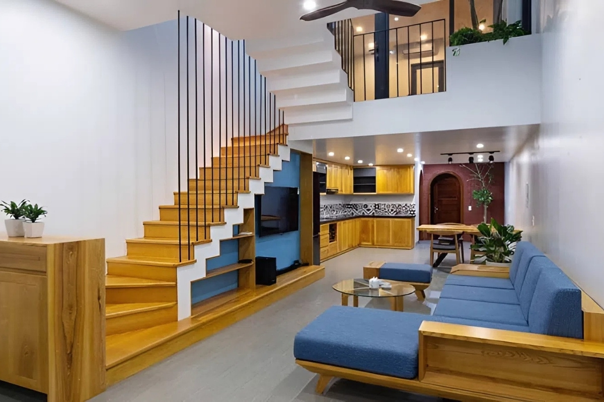 Mẫu nhà lệch tầng 5m độc đáo