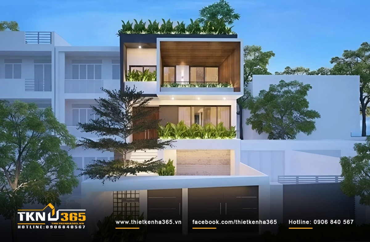 Không gian xanh được bố trí ở nhiều nơi trong nhà