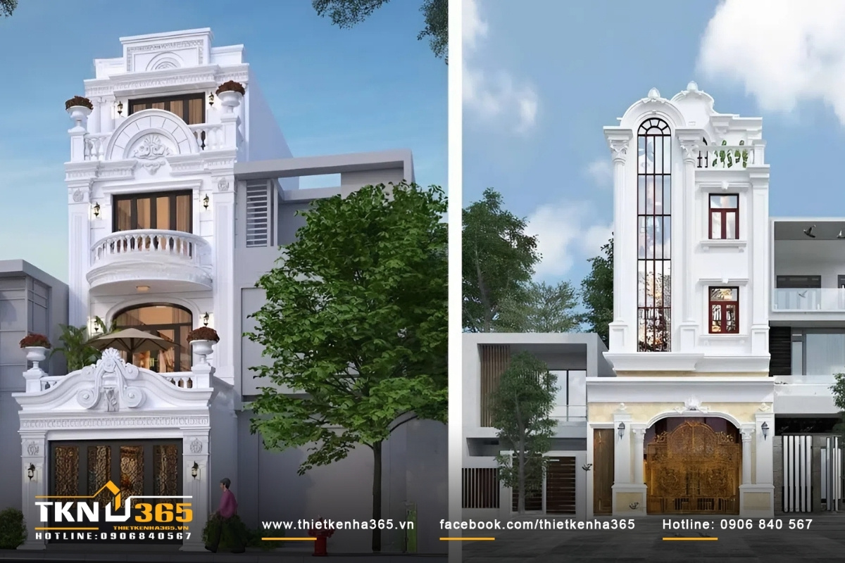 Mẫu thiết kế nh&agrave; ống t&acirc;n cổ điển độc đ&aacute;o, ấn tượng