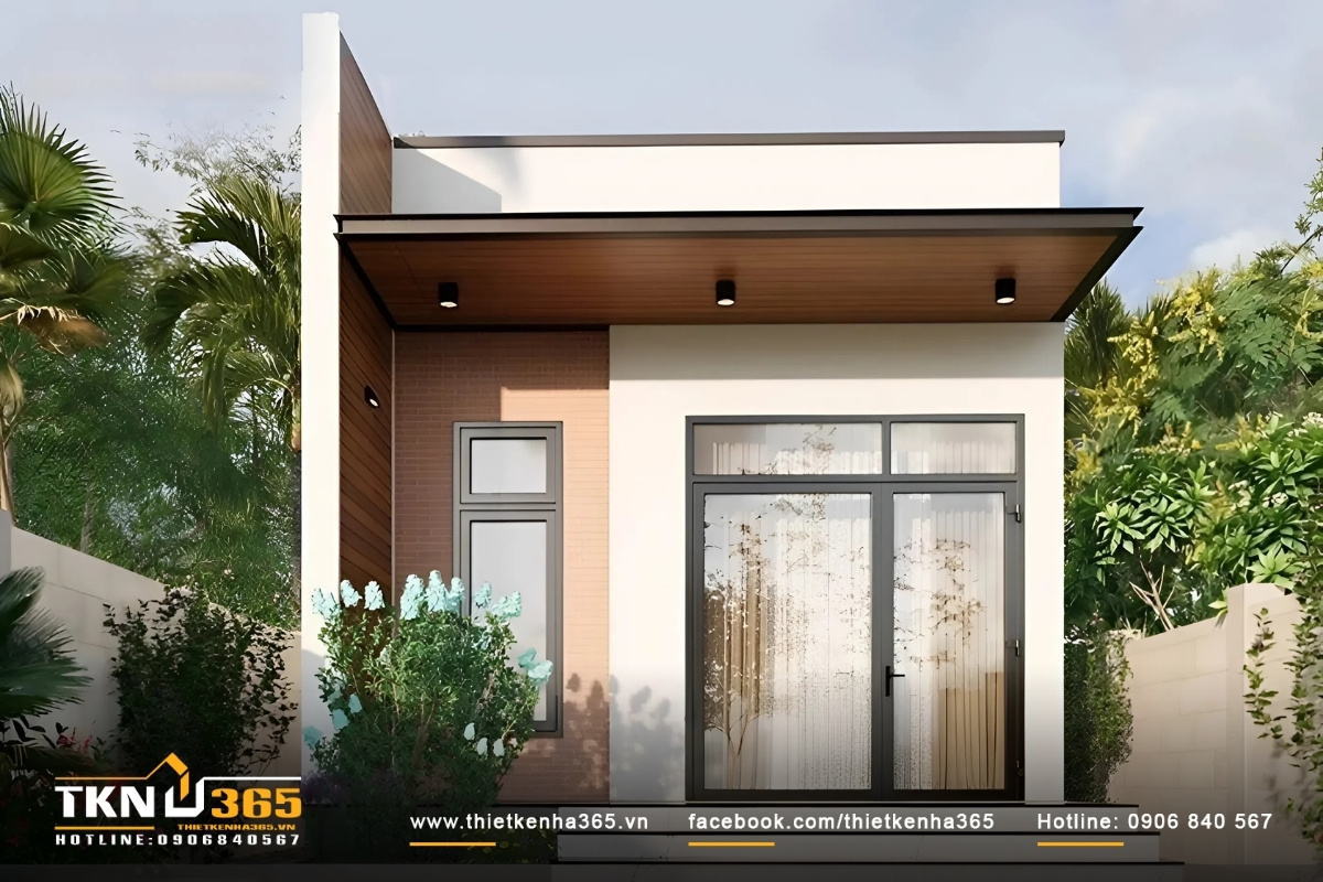 Mẫu thiết kế nh&agrave; ống 1 tầng ấn tượng