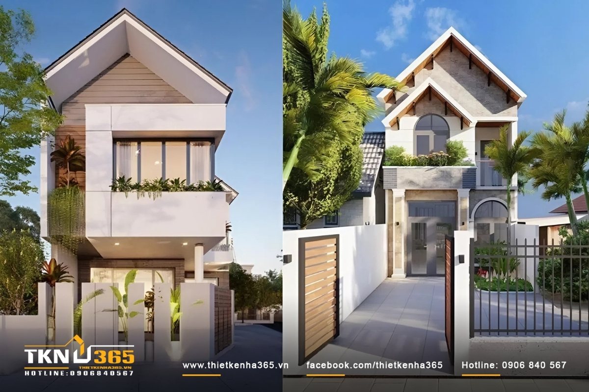 Thiết kế kiến tr&uacute;c nh&agrave; ống phố đẹp m&aacute;i th&aacute;i