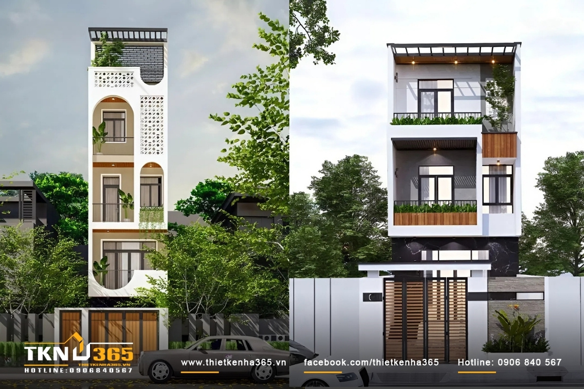 Nh&agrave; ống đẹp hiện đại rộng r&atilde;i m&aacute;i bằng
