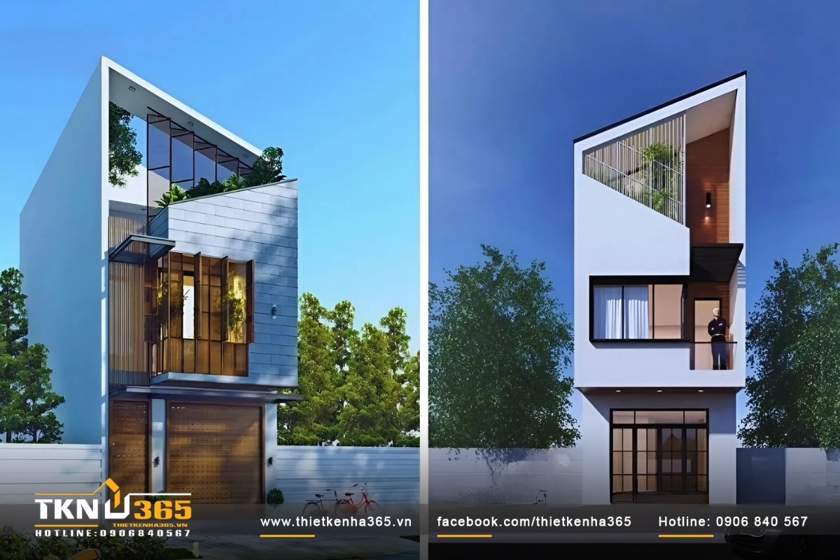 Nh&agrave; ống m&aacute;i lệch hiện đại đẹp ấn tượng, thu h&uacute;t mọi &aacute;nh nh&igrave;n