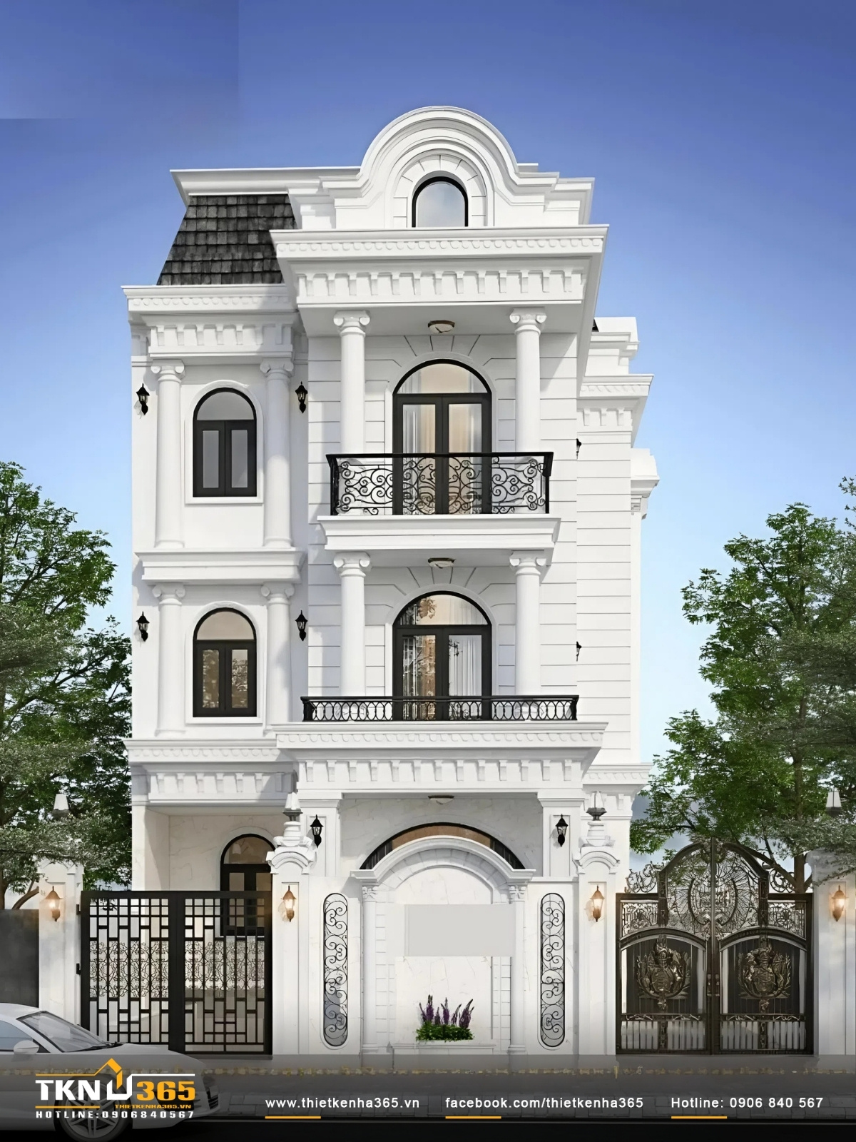 Kiểu nh&agrave; ống t&acirc;n cổ điển vừa c&oacute; n&eacute;t đẹp hiện đại vừa kế thừa sự cầu kỳ của phong c&aacute;ch cổ điển