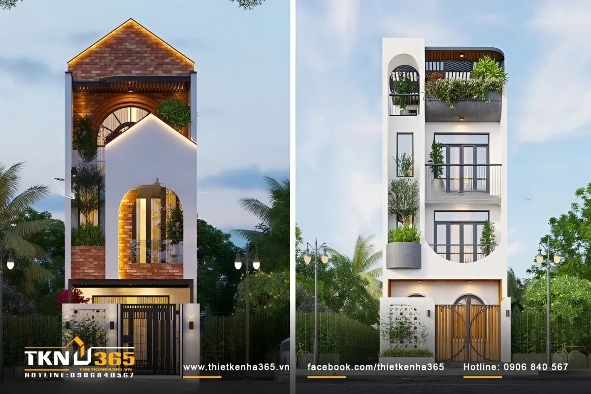 Nh&agrave; ống 5m mặt tiền thiết kế sang trọng