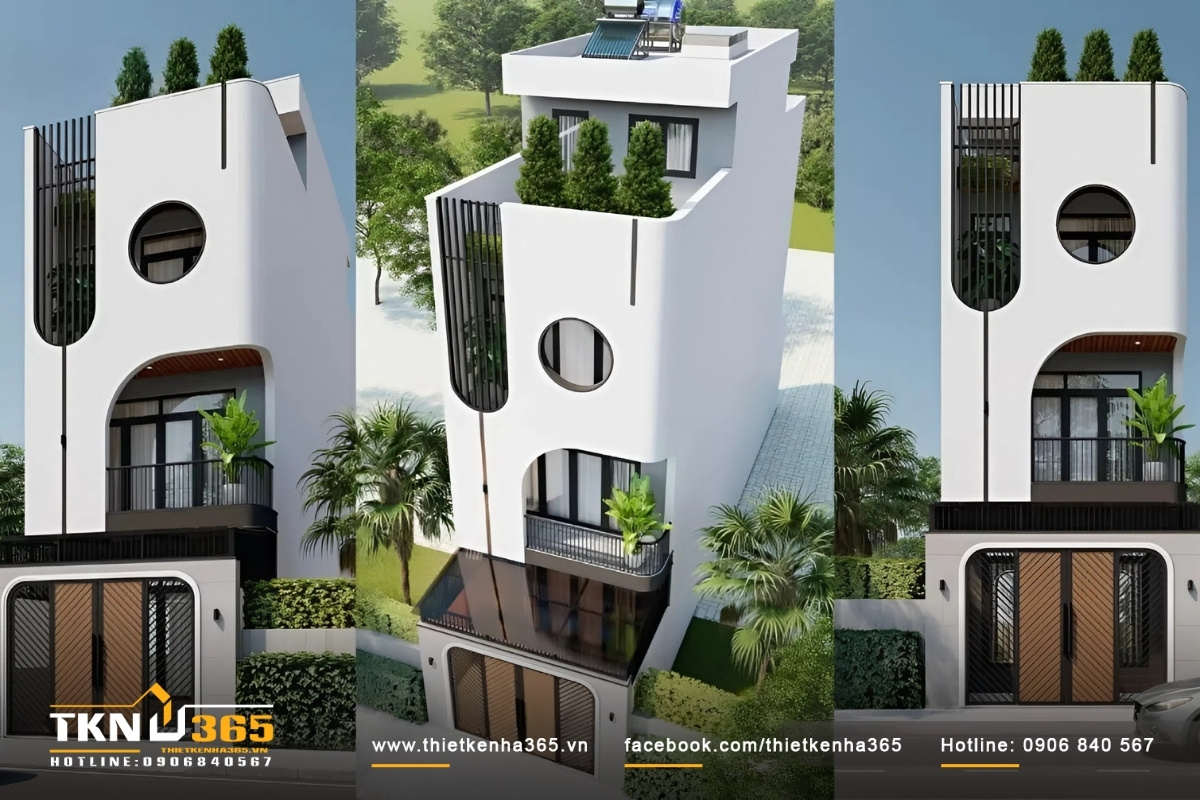 Nh&agrave; ống mặt tiền 5m đẹp vừa hiện đại vừa truyền thống