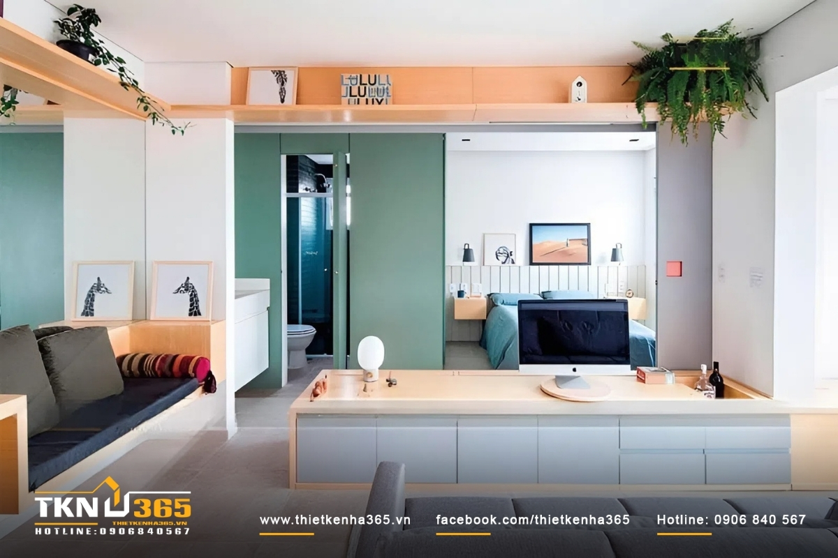 Nhà 20m2 nên tích hợp nhiều gian chức năng cho không gian rộng hơn