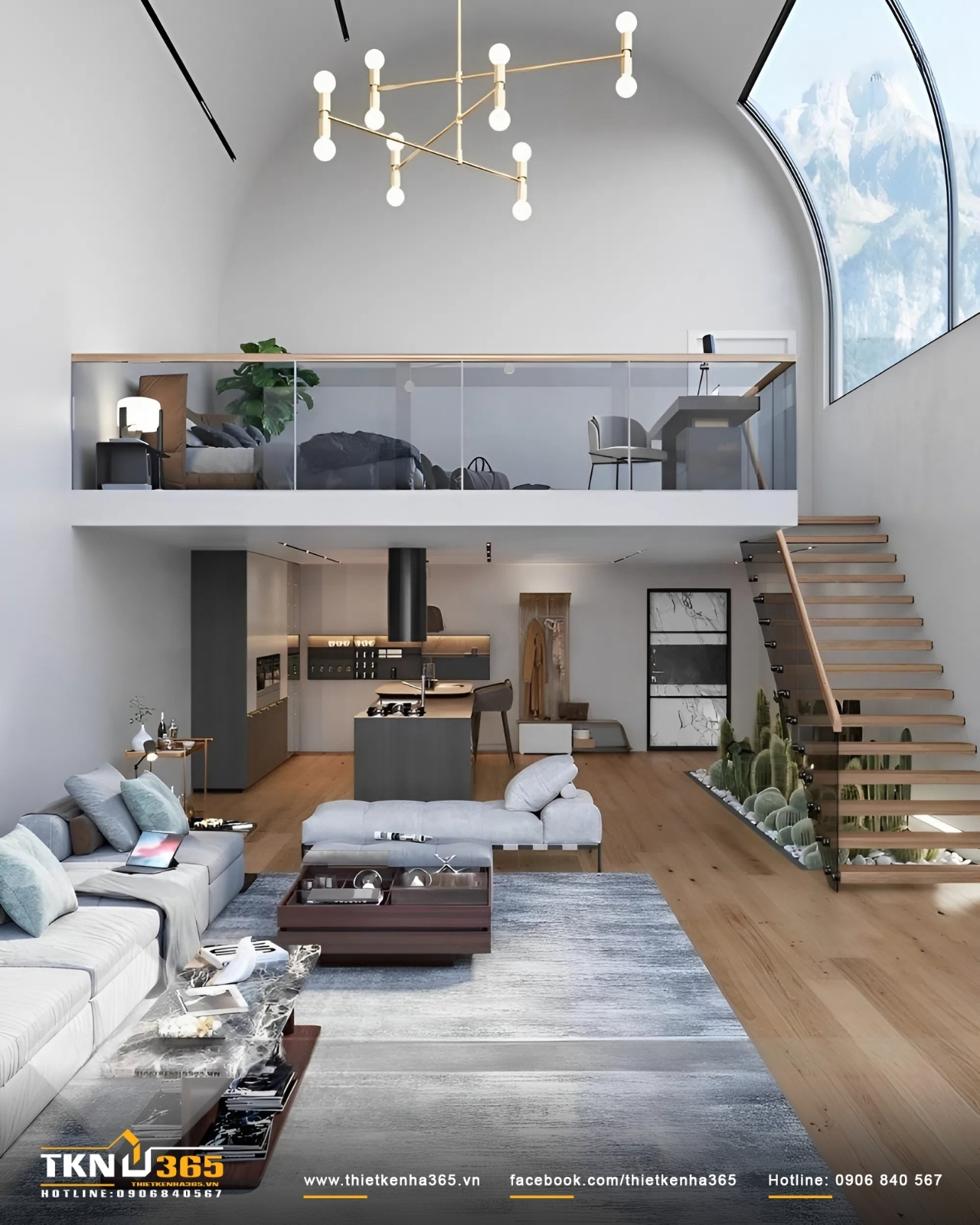 Mẫu nh&agrave; đẹp 35m2 c&oacute; tầng lửng tho&aacute;ng đ&atilde;ng