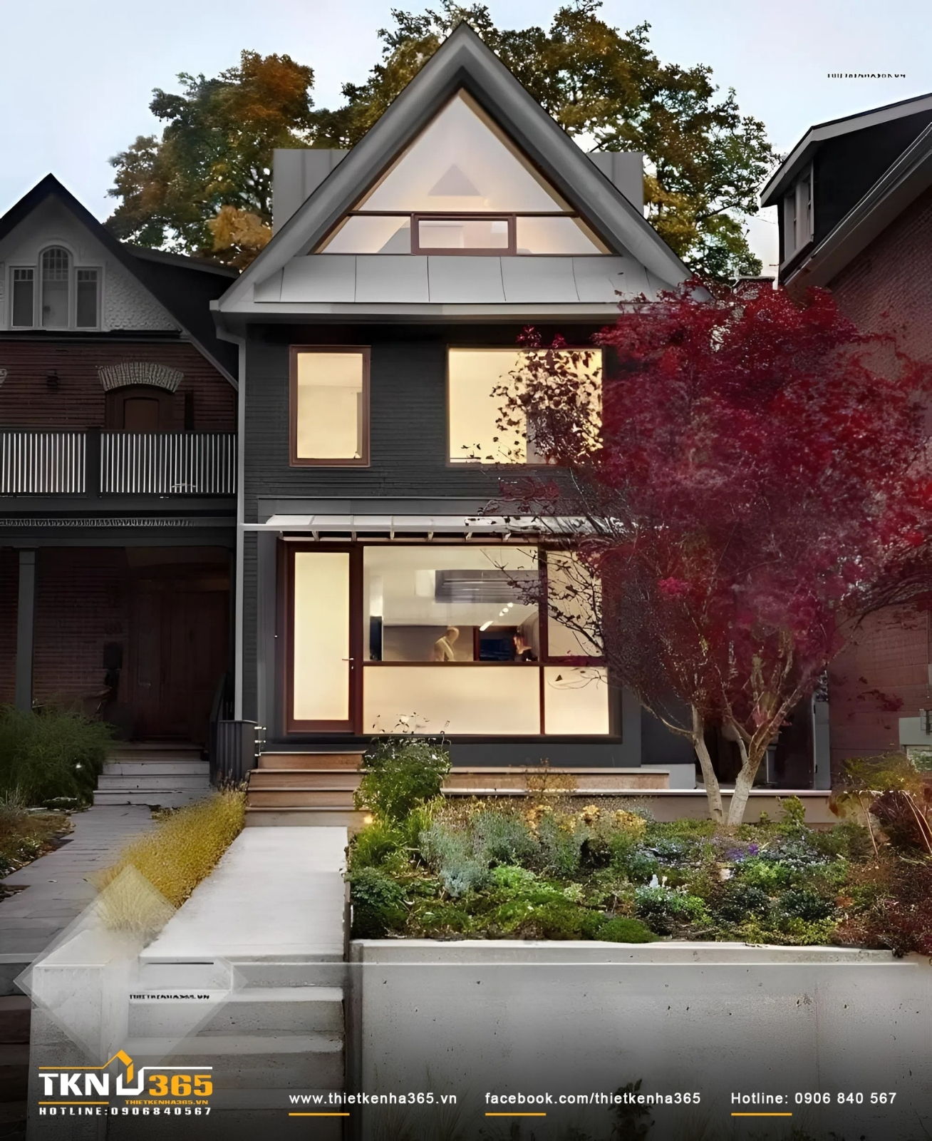 Mẫu thiết kế nh&agrave; 35m2 2 tầng đơn giản, hiện đại