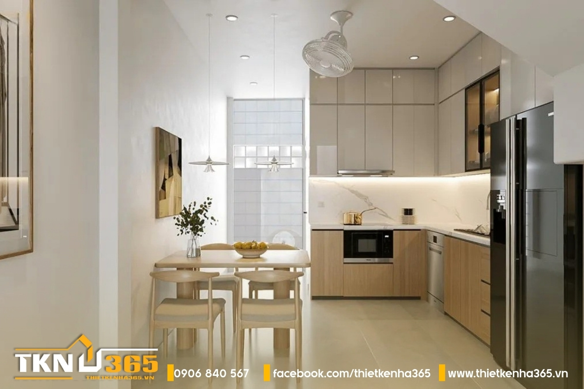 Sử dụng tủ gắn tường để không gian trông rộng rãi hơn