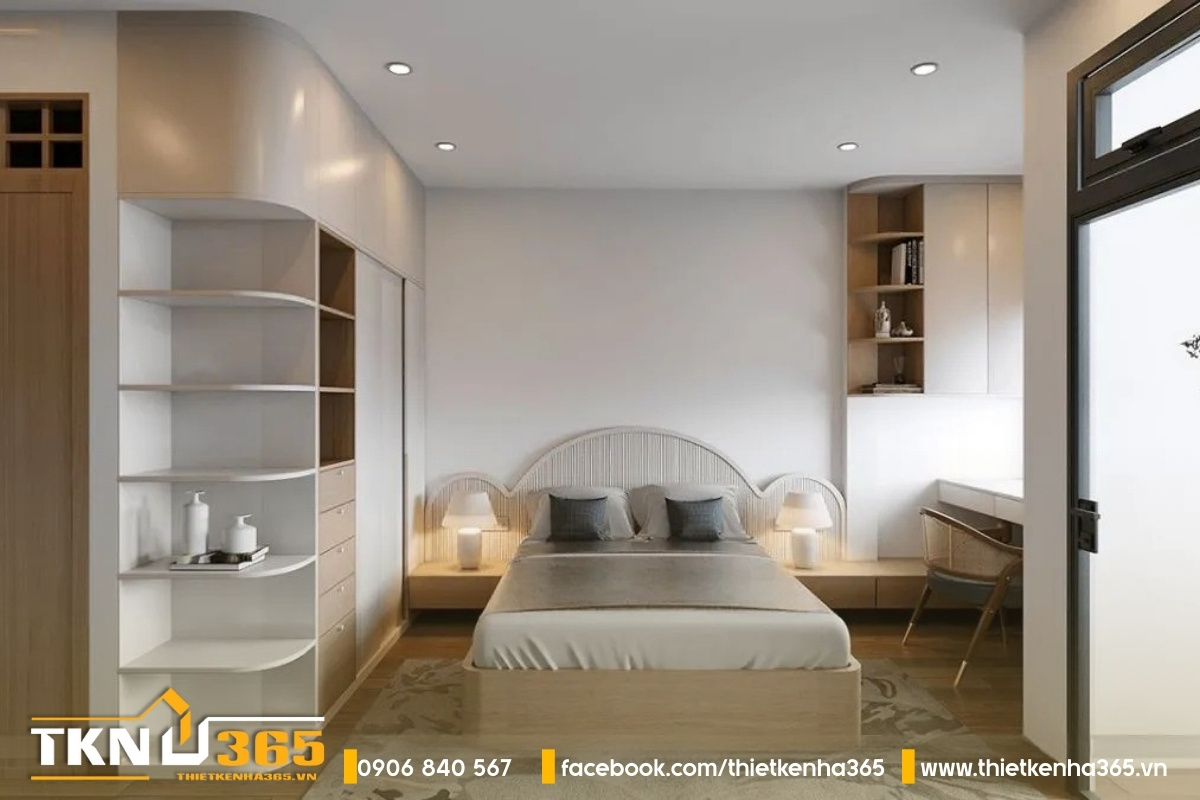 Sử dụng ít nội thất để tạo không gian thoáng cho phòng ngủ