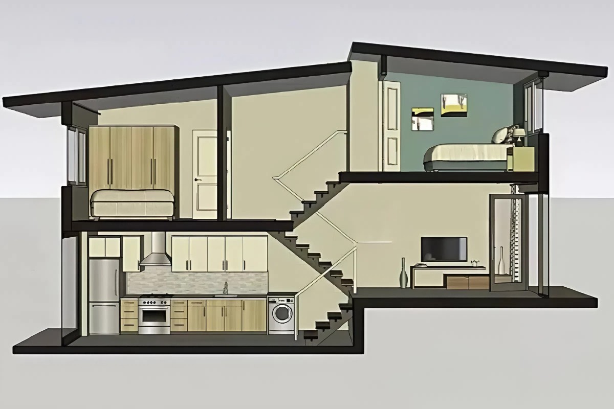 Thiết kế nh&agrave; lệch tầng c&oacute; nhiều ưu điểm đ&aacute;ng ch&uacute; &yacute;