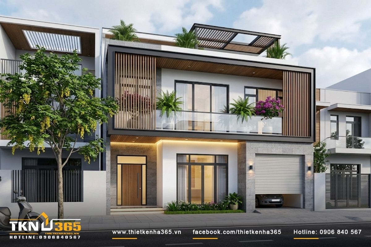 10+ Mẫu thiết kế nhà ngang 6m dài 10m đẹp ấn tượng nhất 12 Nhà ngang 6m dài 10m