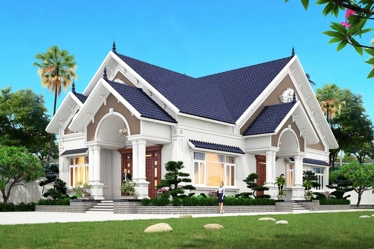 Nhà cấp 4 ngang 8m diện tích 8x20m với sân vườn rộng rãi (ảnh sưu tầm) Nhà cấp 4 ngang 8m diện tích 8x20m với sân vườn rộng rãi (ảnh sưu tầm)