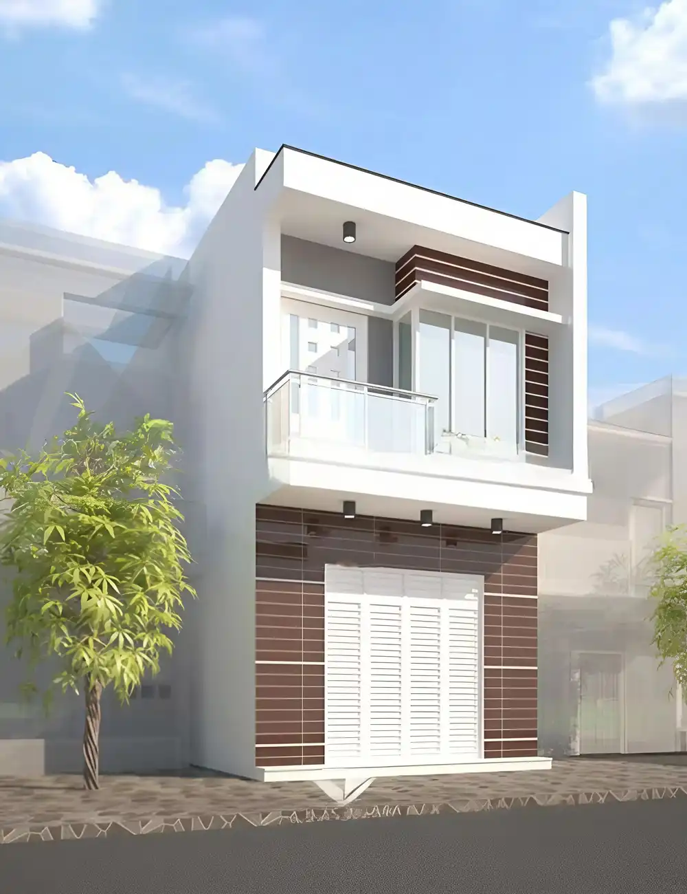 30+ Mẫu thiết kế nhà mặt tiền 6m 2 tầng HOT nhất năm 2026 14 nha-mat-tien-6m-2-tang-26
