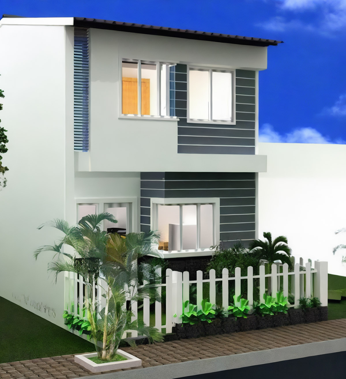 Nhà 2 tầng 50m2 mái tôn chiếm ít diện tích, tiết kiệm chi phí