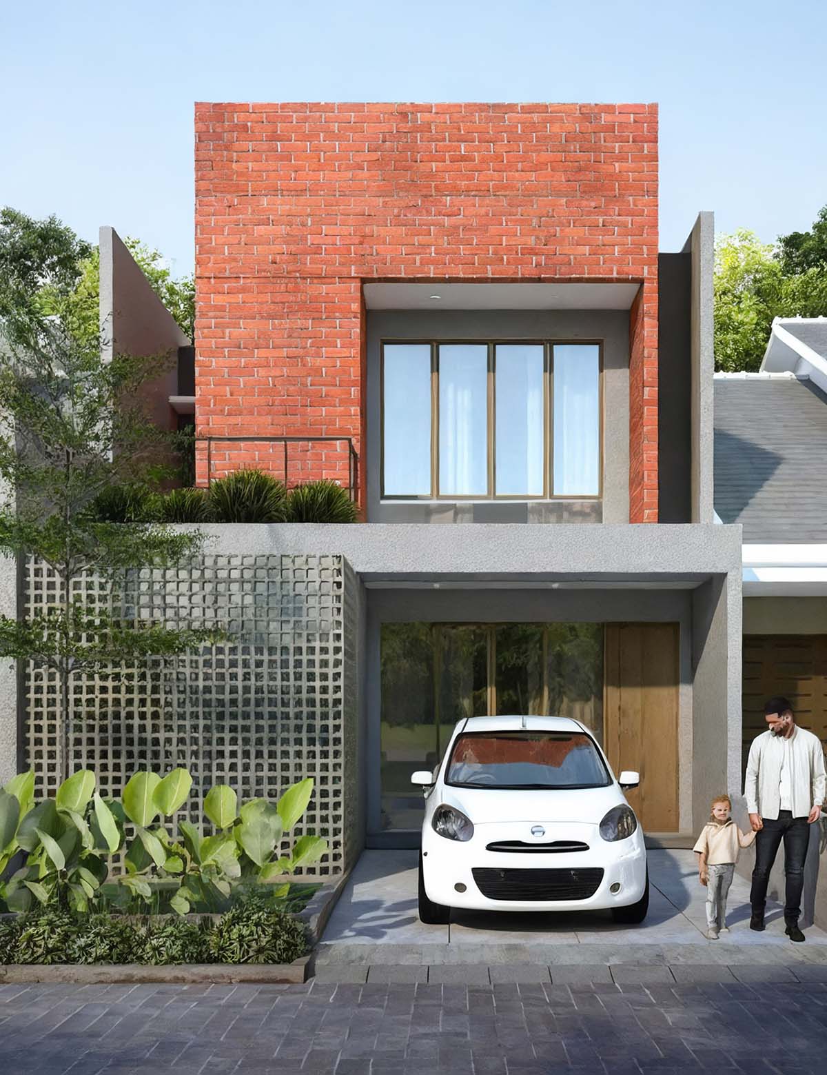 Mẫu thiết kế nhà 2 tầng 60m2 với thiết kế phá cách.