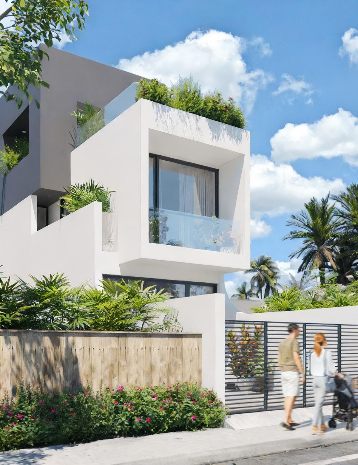 Mẫu nhà 2 tầng 60m2 cho gia đình vợ chồng trẻ.