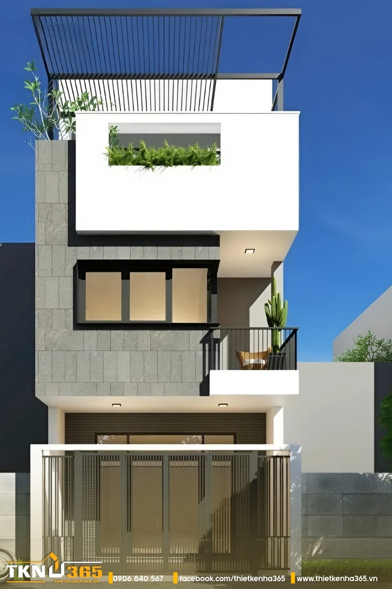 Mẫu thiết kế nhà 3 tầng 60m2 đẳng cấp
