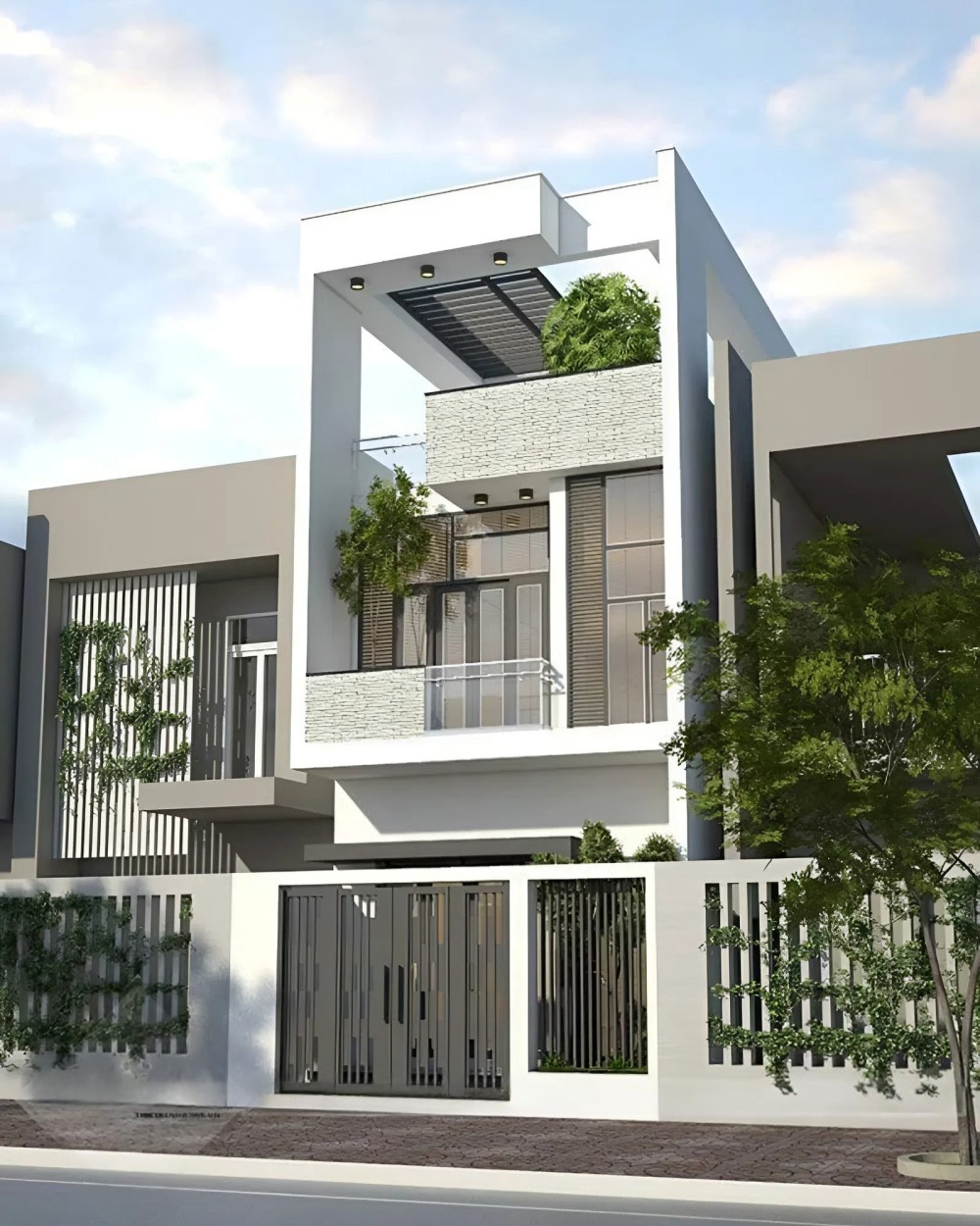 Mẫu thiết kế nhà 40m2 3 tầng