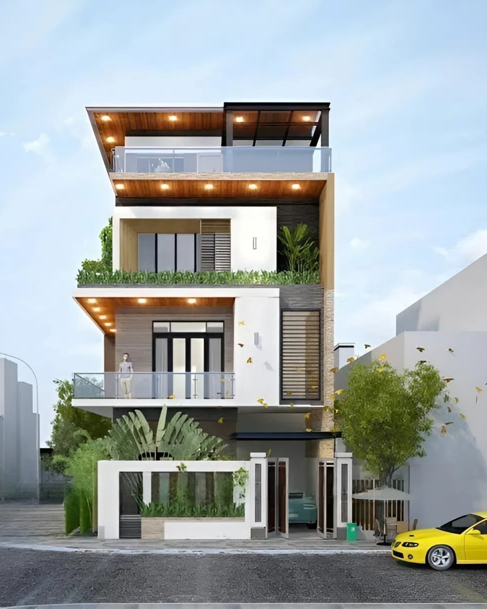 Mẫu thiết kế nhà 40m2 3 tầng 13