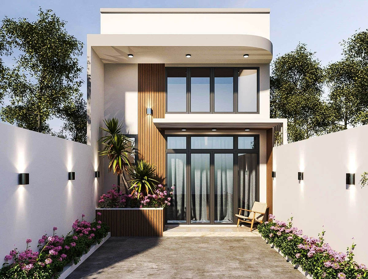 Thiết kế nhà gác lửng 2 tầng