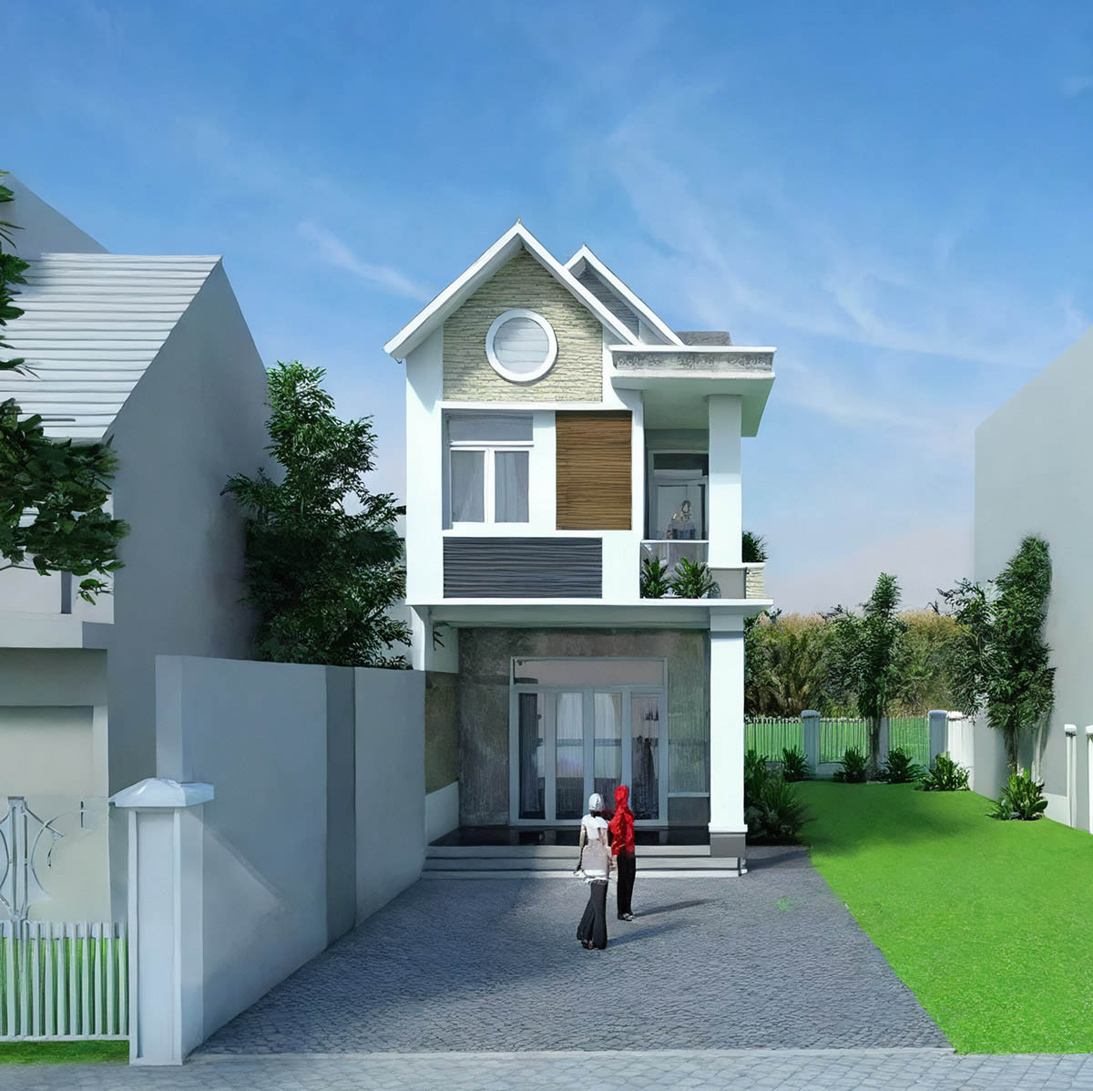 Mẫu thiết kế nhà ống có gác lửng 5x15m đẹp và tinh tế