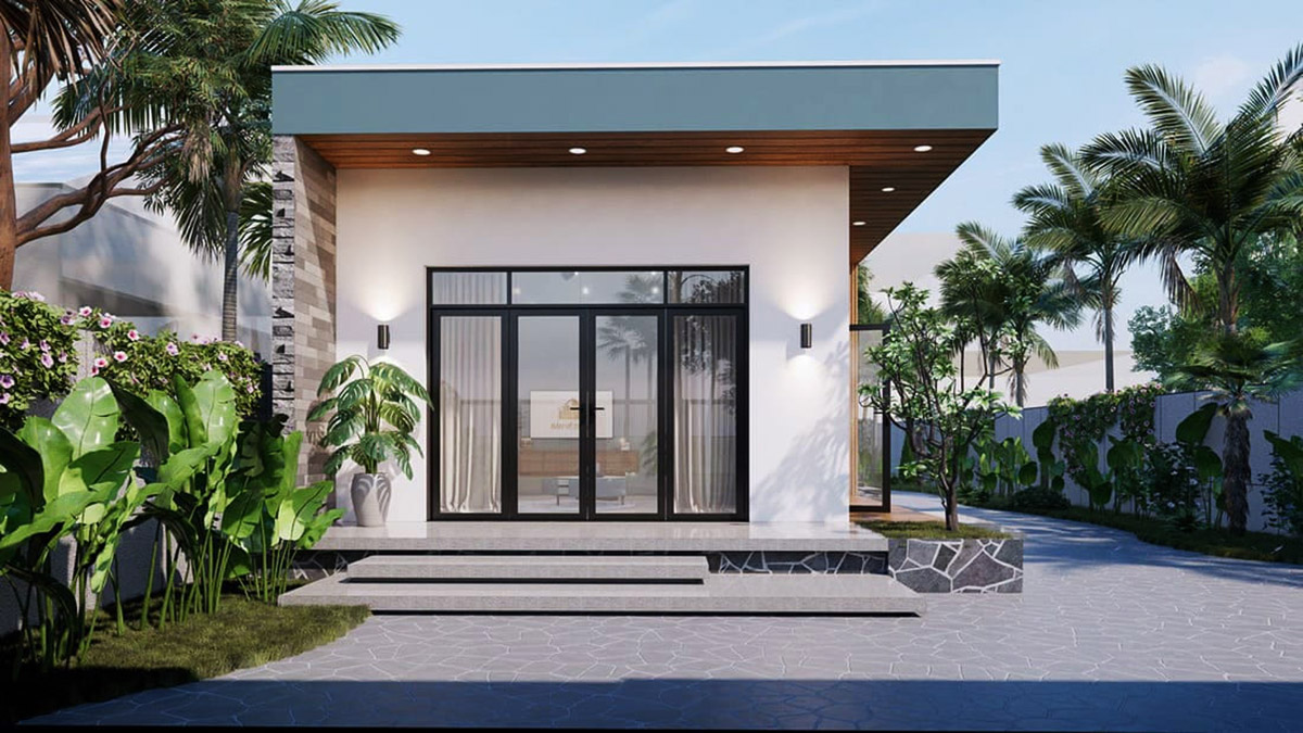 Mẫu thiết kế nhà rộng 7m dài 15m hiện đại