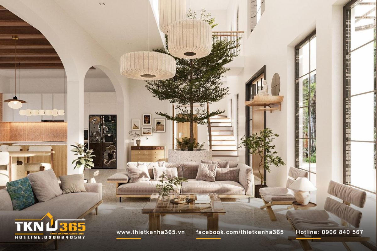 Yếu tố phong thuỷ trong thiết kế nội thất nhà phố ảnh hưởng trực tiếp đến tài lộc, sức khỏe