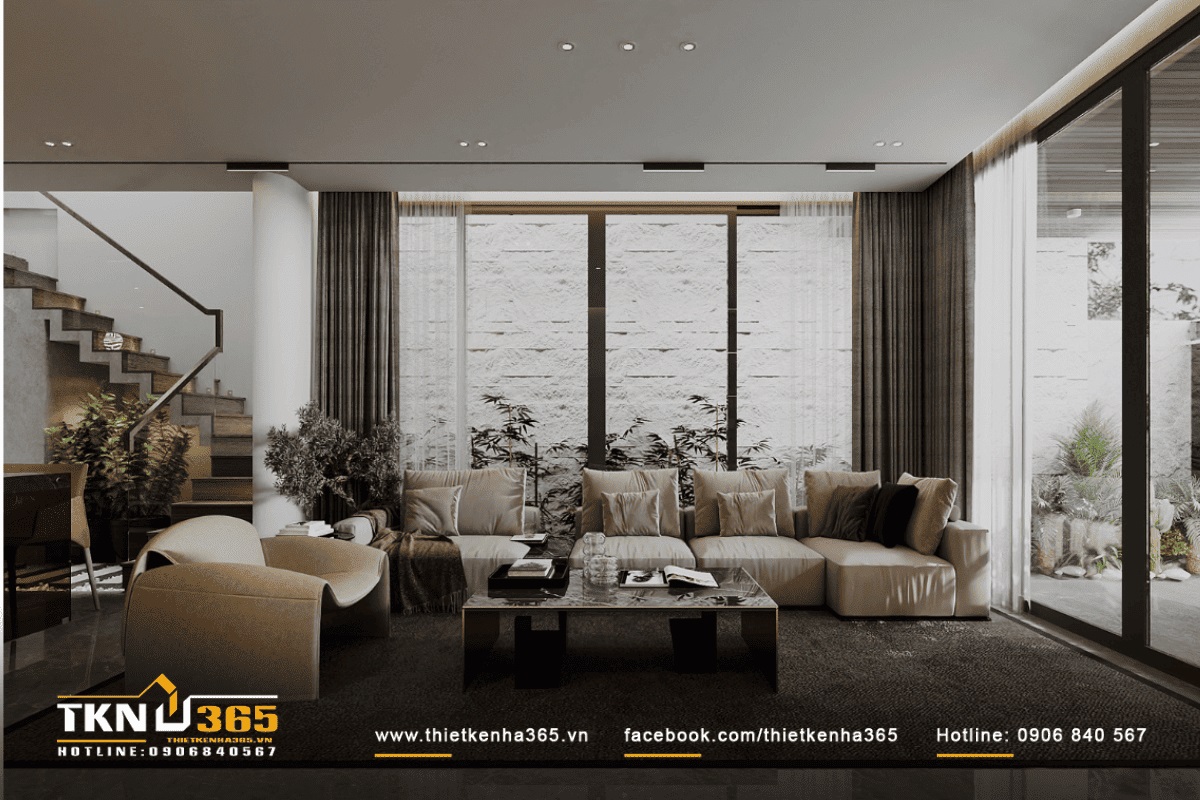 Thay tường bằng kính giúp ngôi nhà trở nên rộng rãi và thoáng đãng hơn