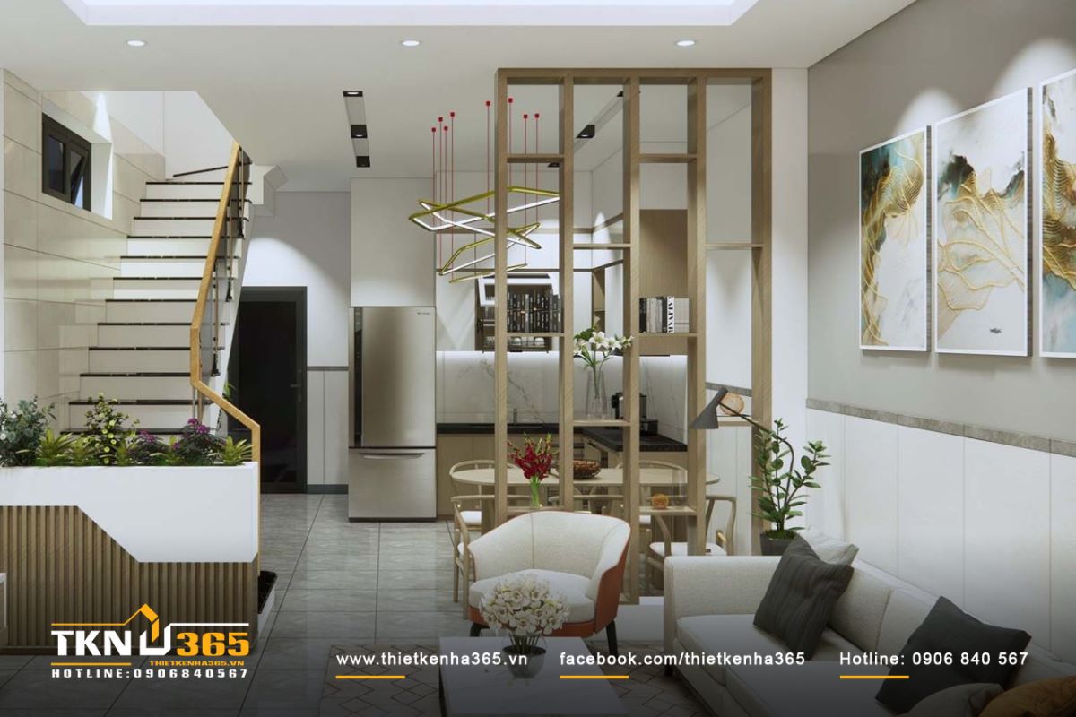 Ngôi nhà có tone màu trung tính như trắng, be hay màu gỗ