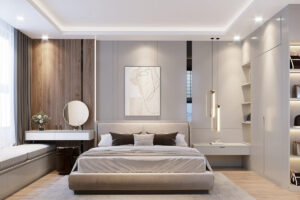 thiết kế ph&ograve;ng ngủ 12m2