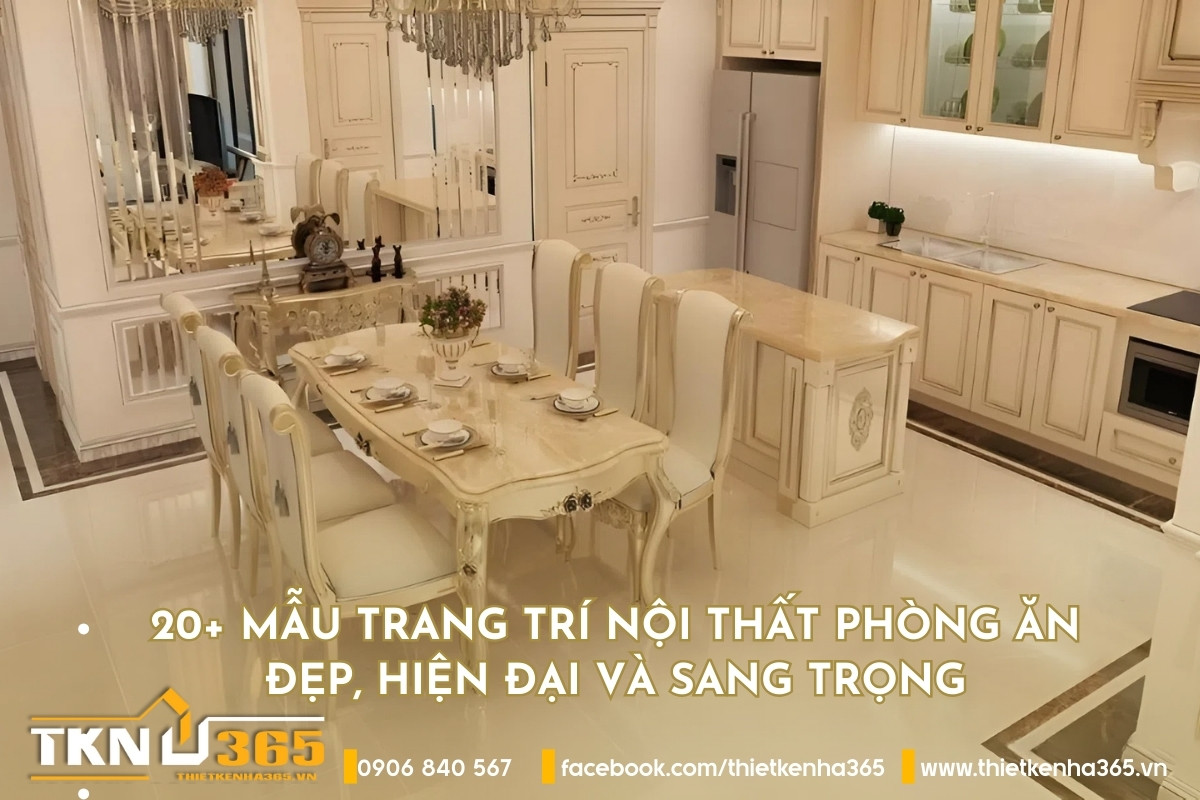 trang trí nội thất phòng ăn đẹp