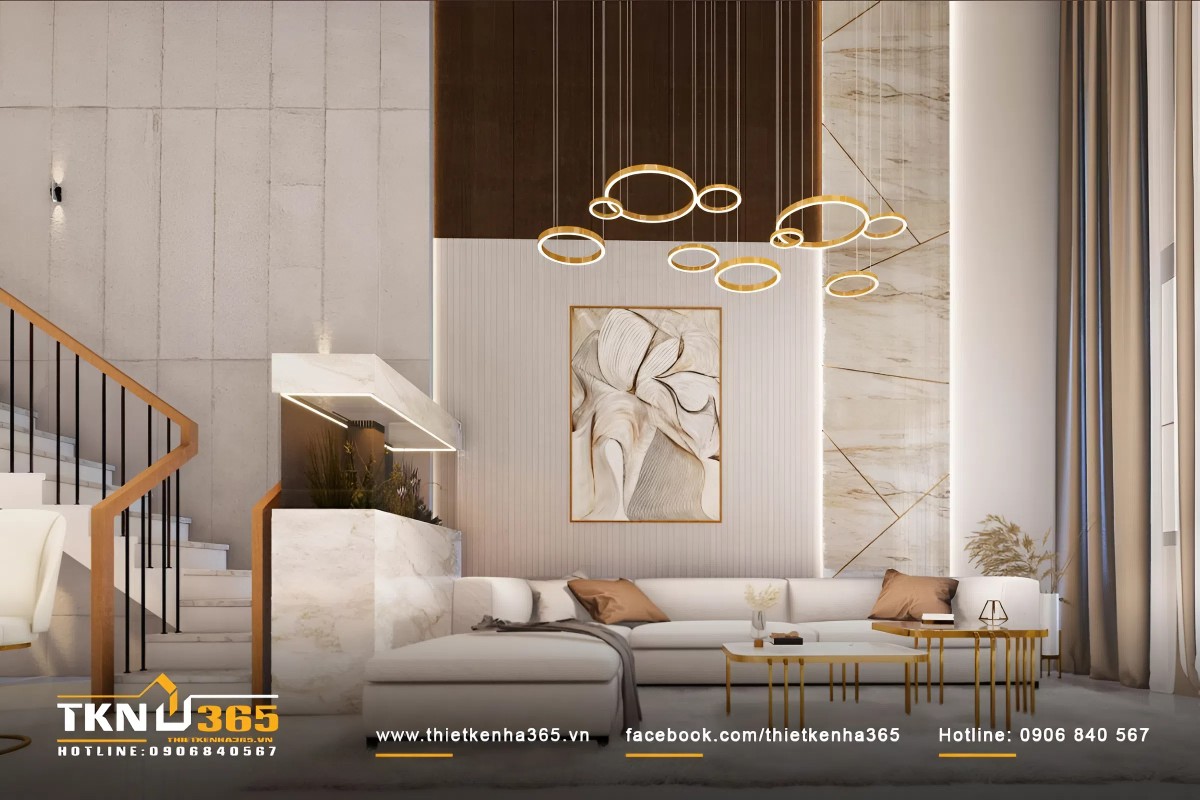 Sự giản dị được thể hiện qua việc lựa chọn nội thất ph&ugrave; hợp v&agrave; bố tr&iacute; kh&ocirc;ng gian hợp l&yacute;