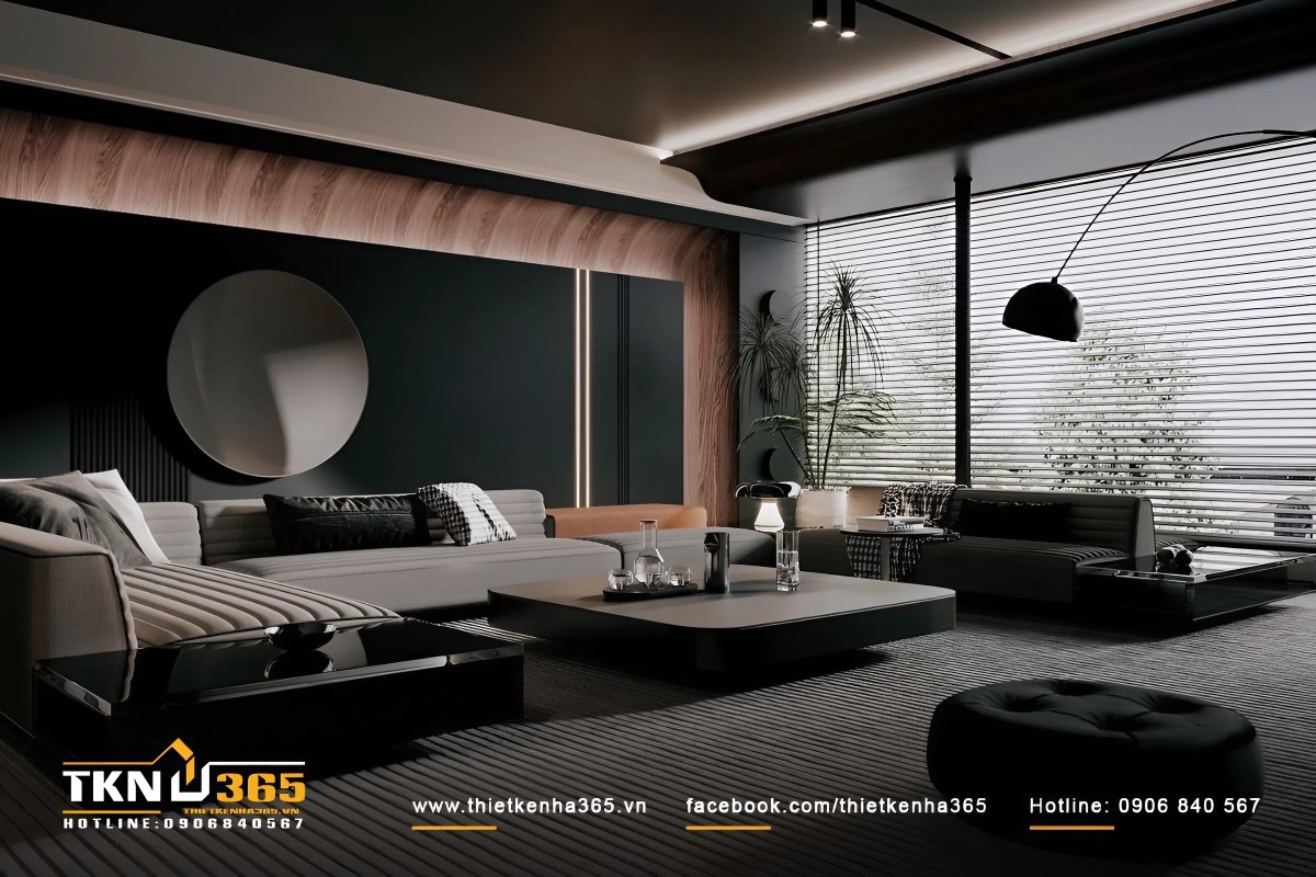 Tạo sự c&acirc;n bằng cho kh&ocirc;ng gian bằng c&aacute;ch kết hợp chất liệu gỗ, c&acirc;y xanh v&agrave; &aacute;nh s&aacute;ng tự nhi&ecirc;n